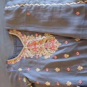 Indian Pakistani Bollywood Three Piece Salwar Kameez and Duppata Outfit